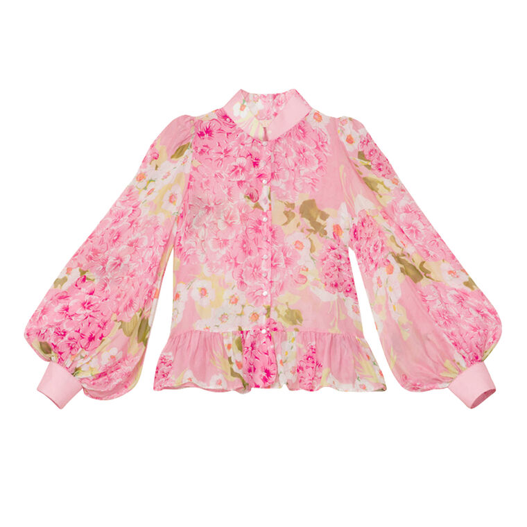 Long Sleeve Organza Shirt image number null