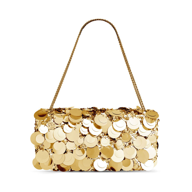 Sparkle Disc Baguette Shoulder Bag image number null