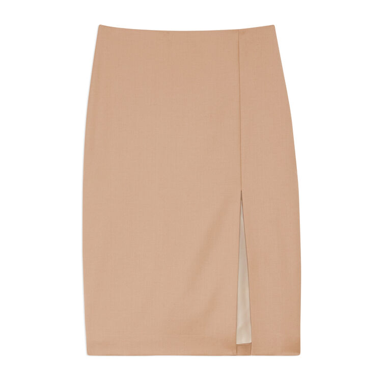 High Waisted Side Slit Skirt image number null