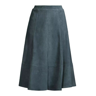 Amanda Suede A-Line Skirt