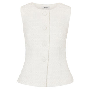 Bryn Sleeveless Tweed Top
