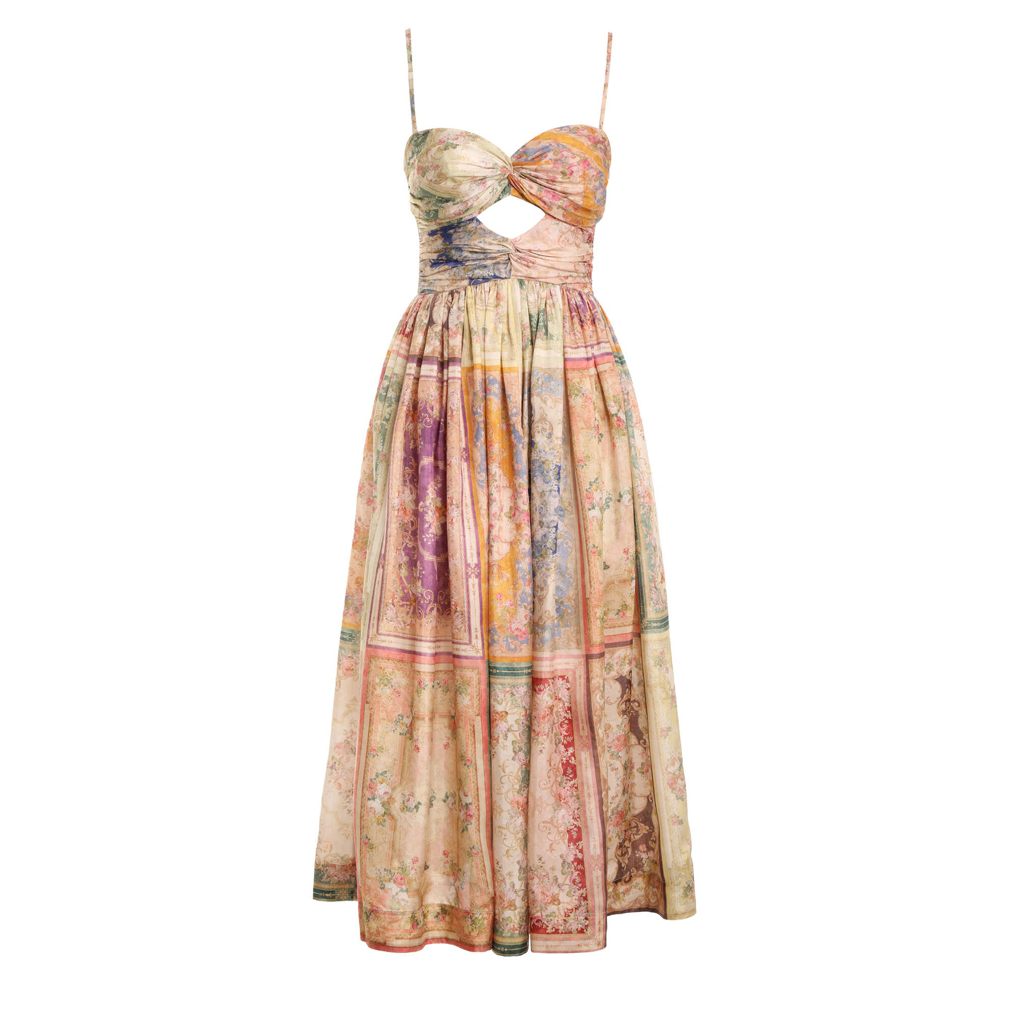 August Tie Front Midi Dress