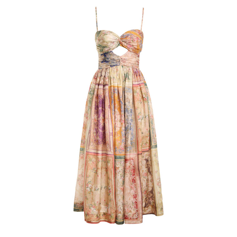 August Tie Front Midi Dress image number null