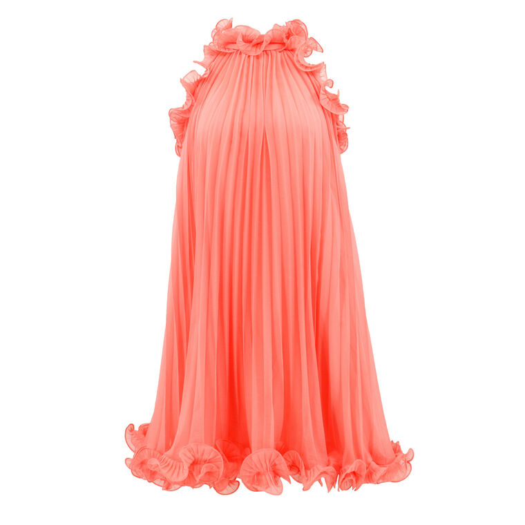 prom dress with train Amazing Orange Crystal Mermaid Prom Dress With Detachable Train main image 1
