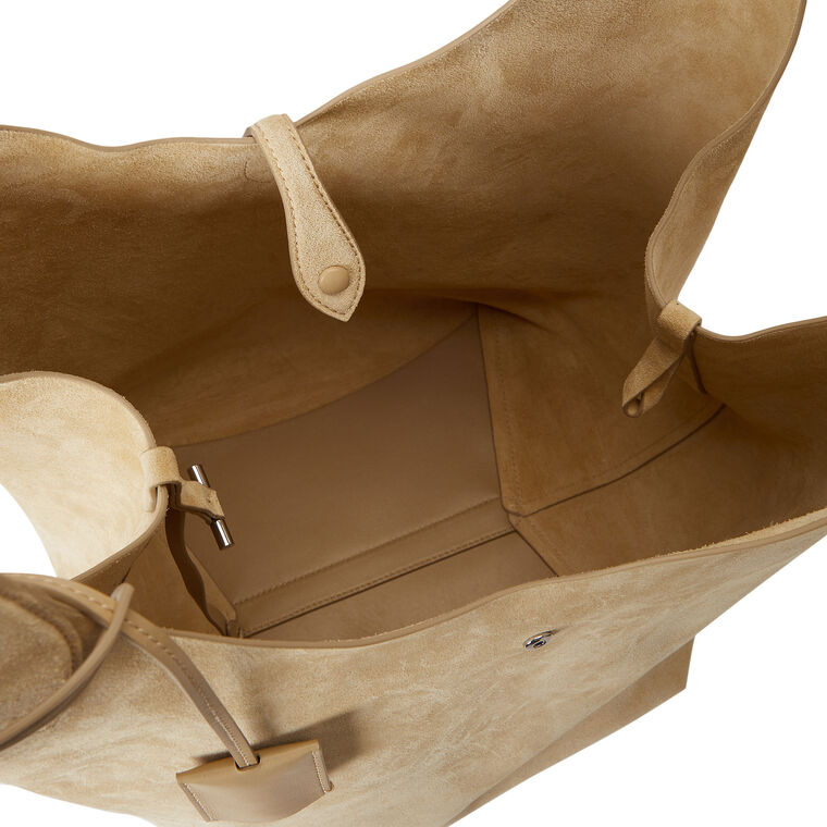 Polo Play Large Suede Tote Bag image number null