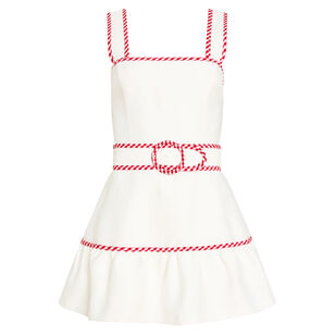Kassy Sleeveless Belted Skort Romper