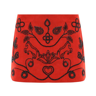 Crest Beaded Skirt