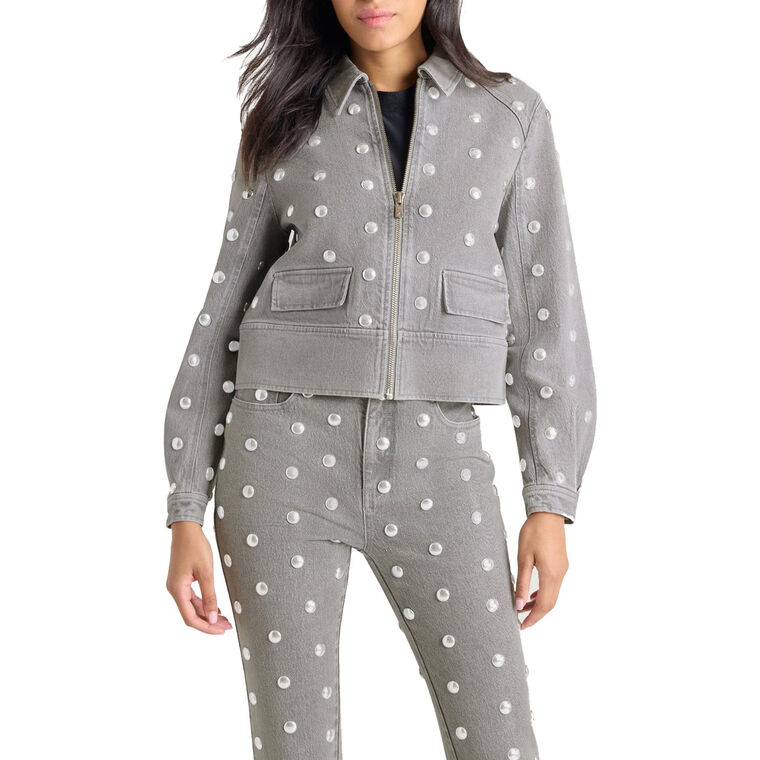 Harriet Studded Denim Jacket image number null