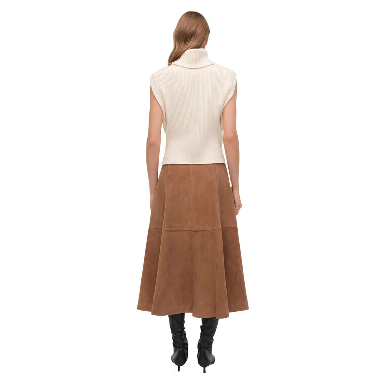 Bonnie Suede Midi Skirt image number null
