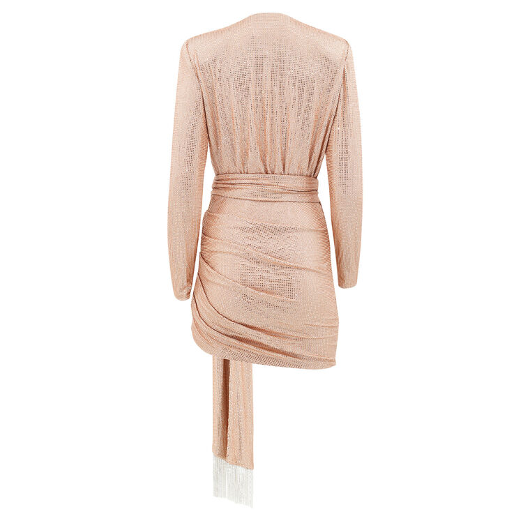 Rihanna Straight Nude Mini Dress image number null