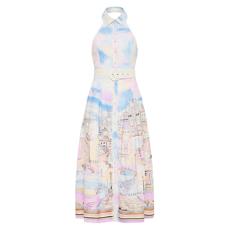 Parfait Collar Midi Dress image number null