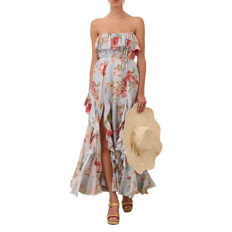 Roselight Frill Maxi Dress image number null