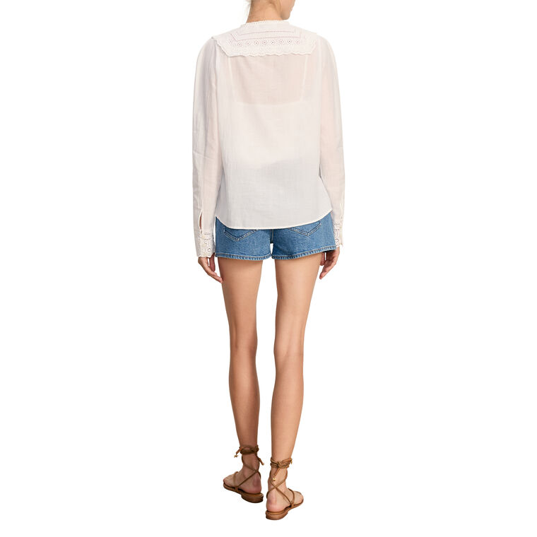 Clermont Long Sleeve Embroidered Blouse image number null