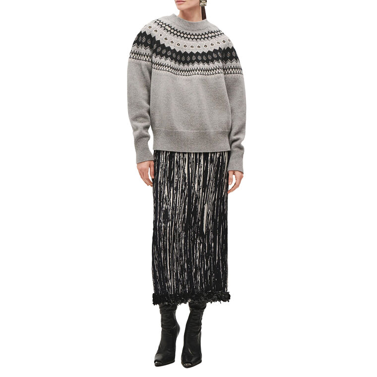 Pleated Pencil Skirt image number null
