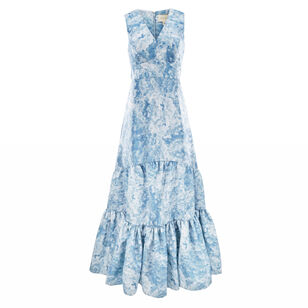 Rori Sleeveless V-Neck Tiered Gown