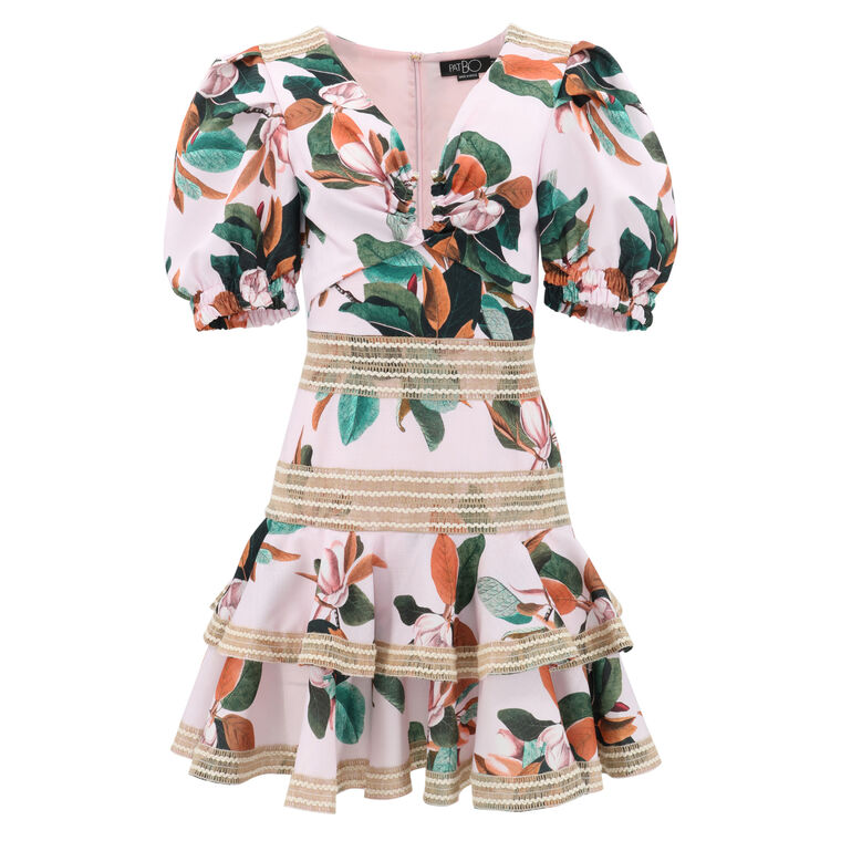 Magnolia Puff Sleeve Mini Dress image number null