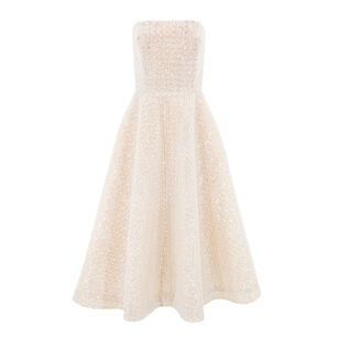 Vivi Strapless Beaded Midi Dress