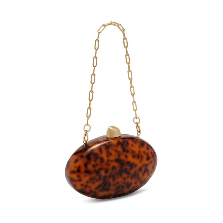 Evianna Marbled Acrylic Clutch image number null