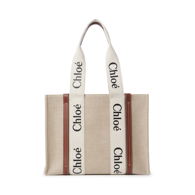 Woody Tote Bag in Linen image number null