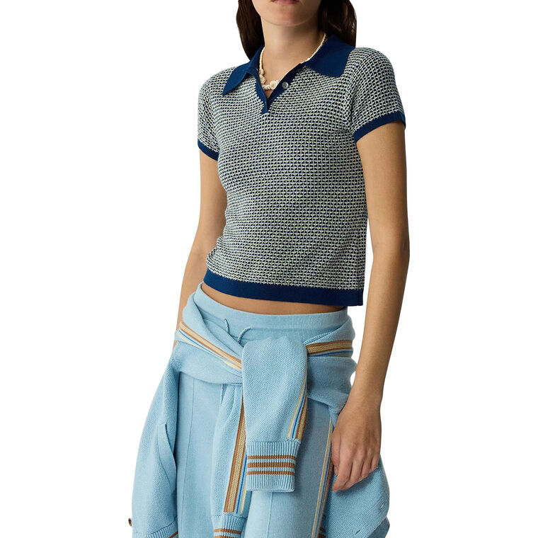 Short Sleeve Pique Shrunken Polo image number null