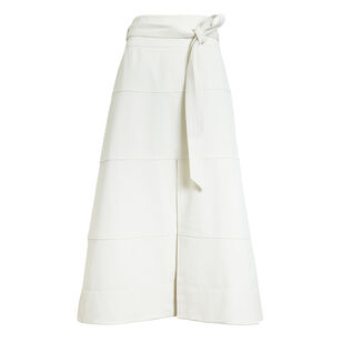 Hudson Belted A-Line Midi Skirt