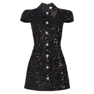 Estella Short Sleeve Sequin Mini Dress