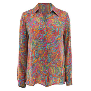 Nina Long Sleeve Silk Blouse