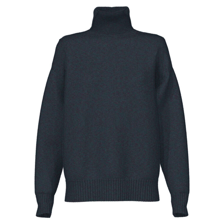 Cashmere Gauzy Relaxed Fit Turtleneck Sweater image number null