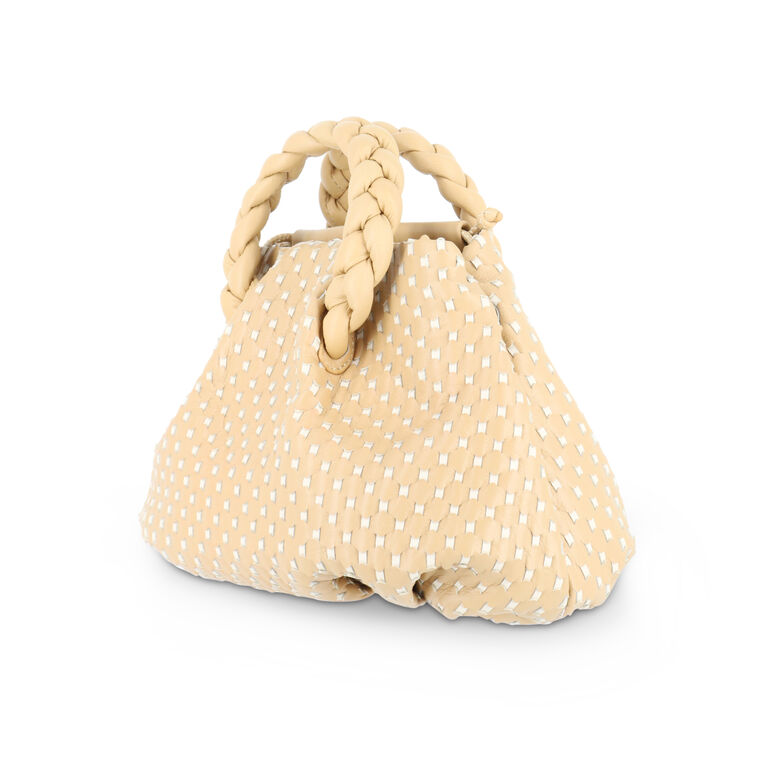 Bombon Woven Top-Handle Mini Bag image number null