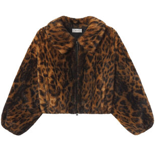 Esme Leopard Faux Fur Jacket