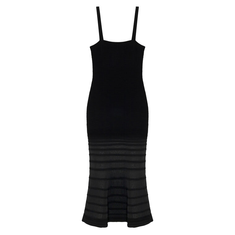 Vallarie Sleeveless Ribbed Knit Midi Dress image number null