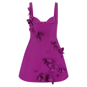 Eskett Sleeveless 3D Floral Mini Dress