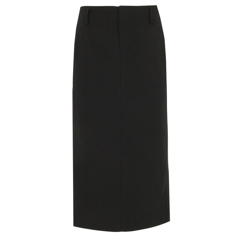 Cotton Low-Rise Straight Trouser Skirt image number null