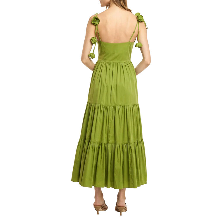 Kael Sleeveless Floral Vine Midi Dress image number null