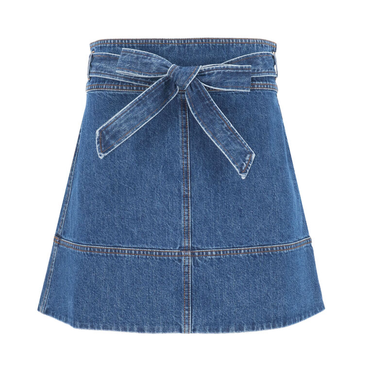 Courtney Denim Mini Skirt image number null