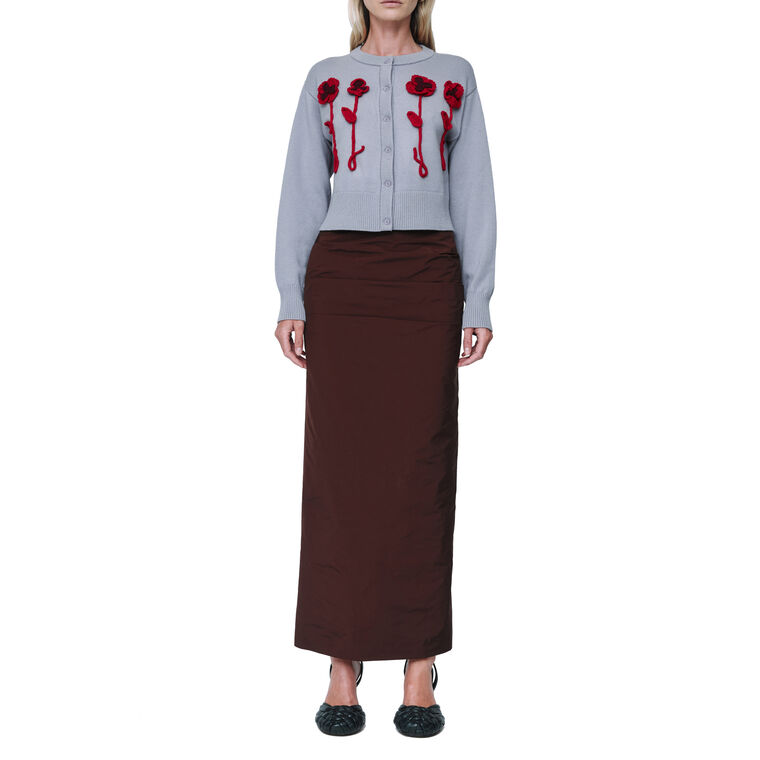 Emma Ruched Maxi Skirt image number null