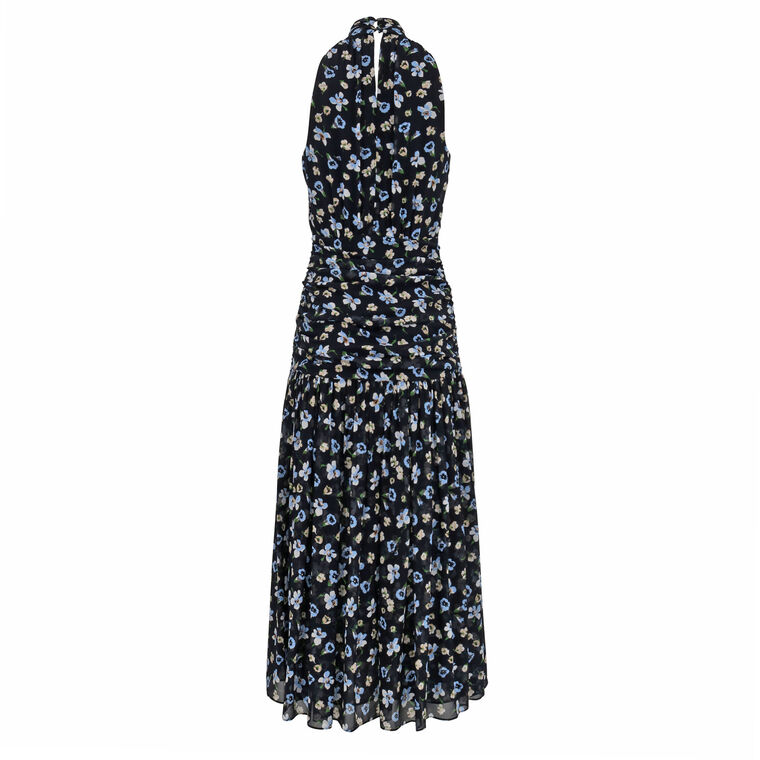 Brock Floral Halter Neck A-Line Midi Dress image number null