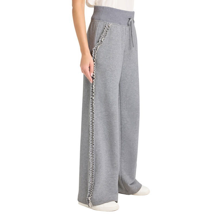 Maddie Ruffle Rhinestone Sweatpants image number null