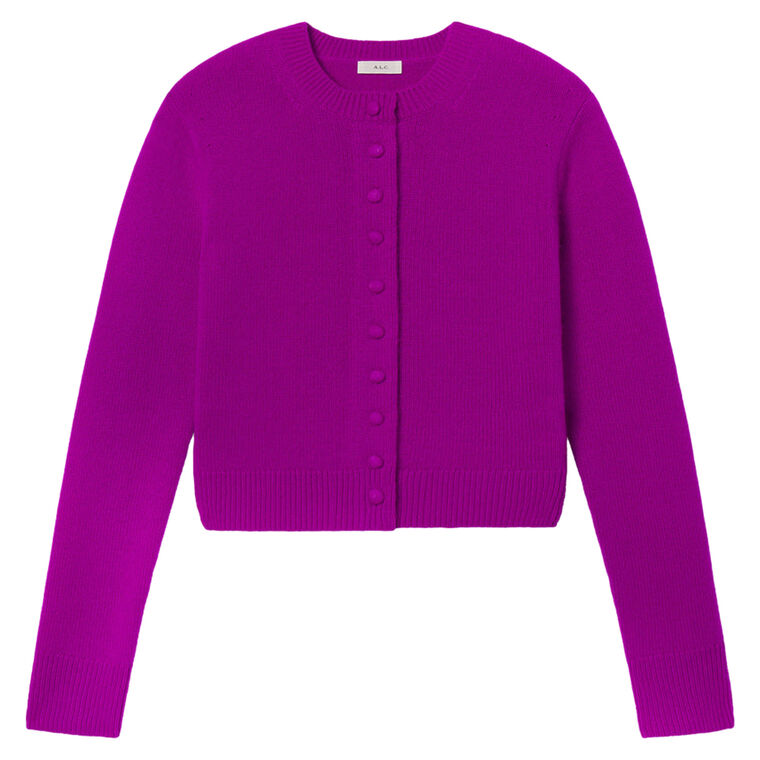 Skyler Long Sleeve Cashmere Cardigan image number null