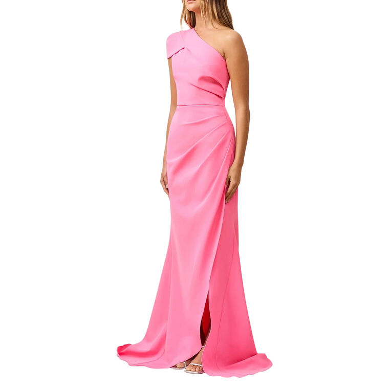 Klara One Shoulder Cap Sleeve Gown image number null