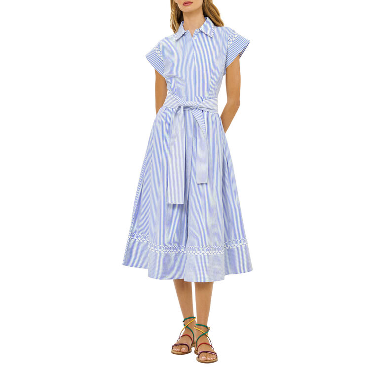 Belted Shirt Dress image number null