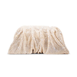 Venus La Grande Rhinestone Draped Clutch