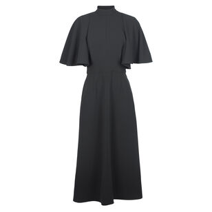 Sister Short Sleeve Mock Neck Midi Dress