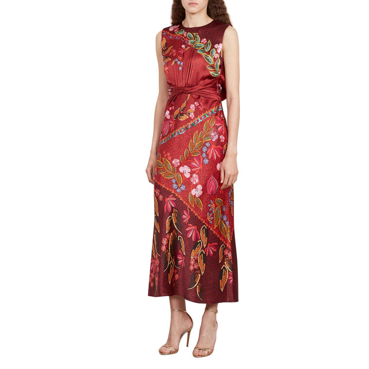 Gwen Sleeveless Bias Cut Midi Dress image number null