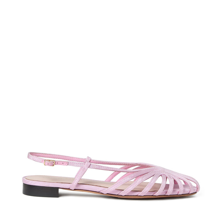 Lattice Slingback Flat Sandal image number null