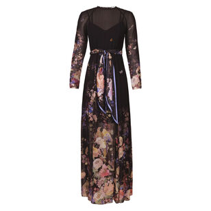 Luna Long Sleeve Maxi Sheath Dress