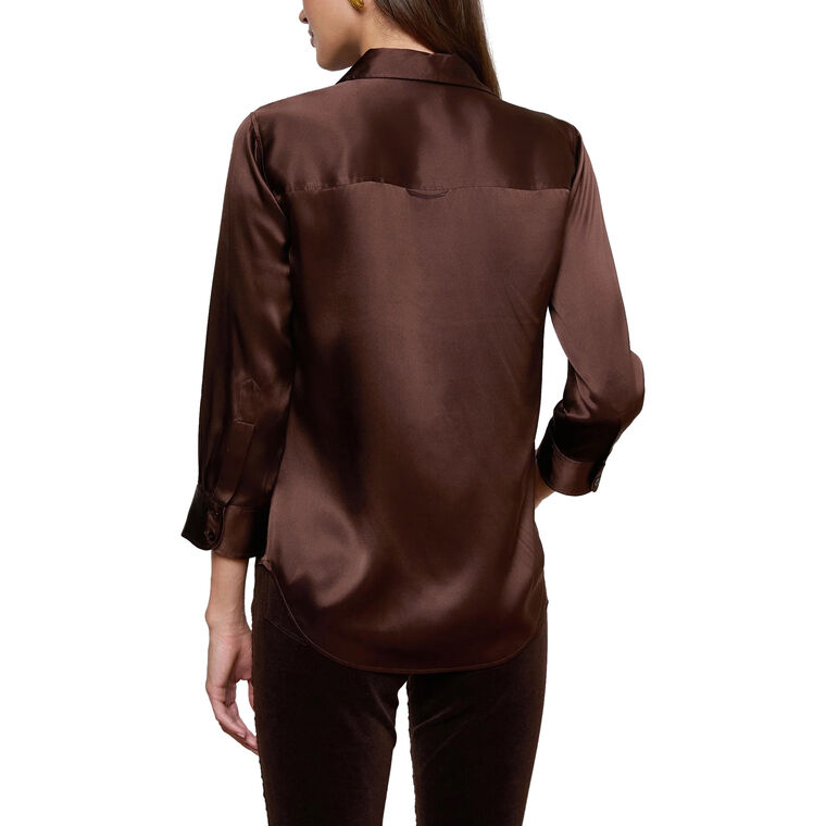 Dani 3/4 Sleeve Silk Blouse image number null