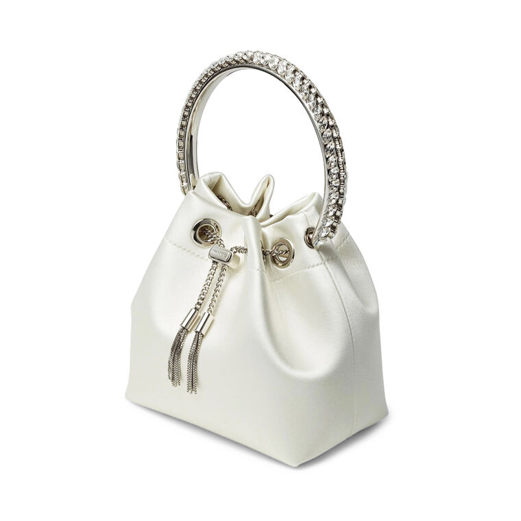 Satin Bon Bon With Crystal Handle image number null