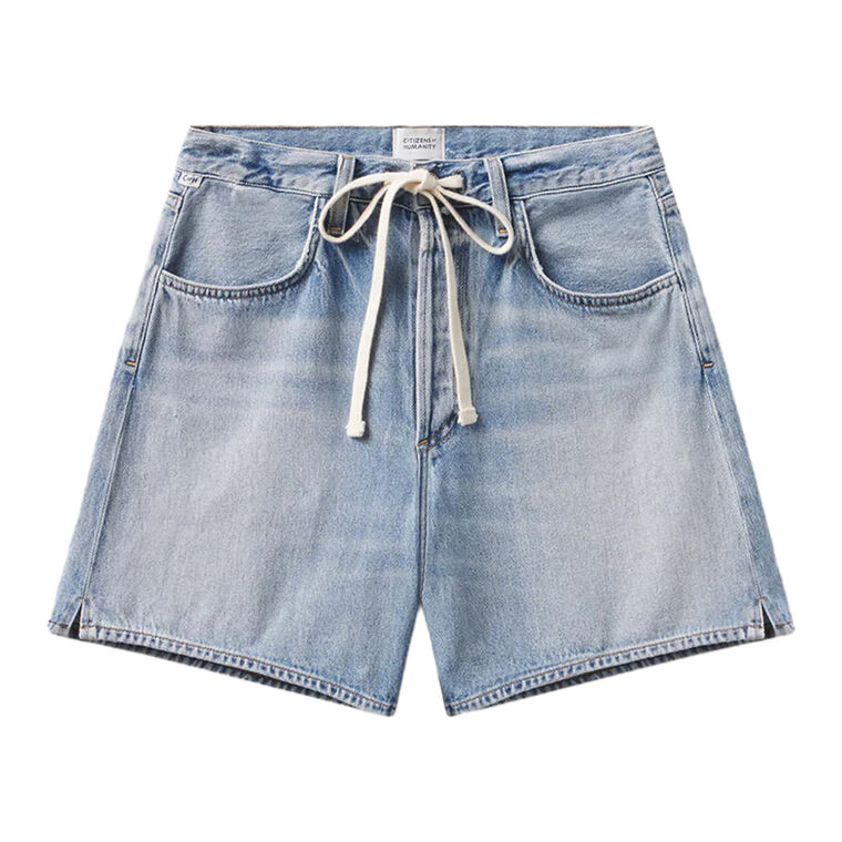 Brynn Drawstring Denim Short image number null