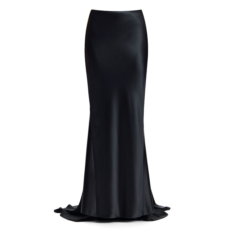 Hourston Satin Maxi Skirt image number null